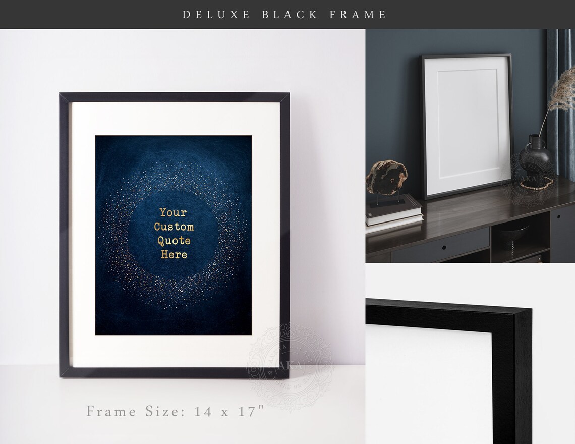 Custom Quote Metallic Text Typography Art Print - Image 2