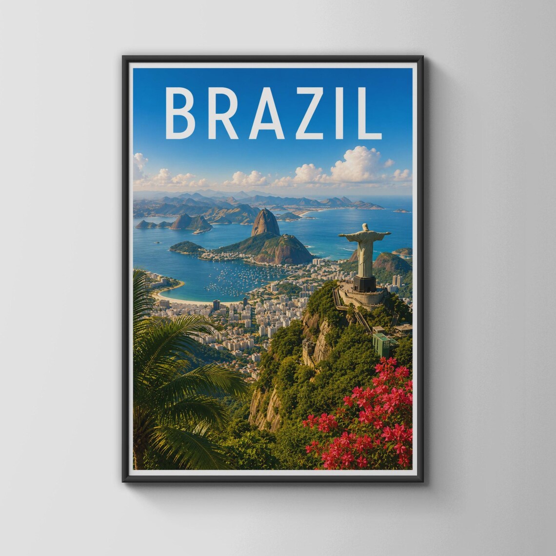 Brazil Travel Poster, Rio De Janeiro Travel Poster