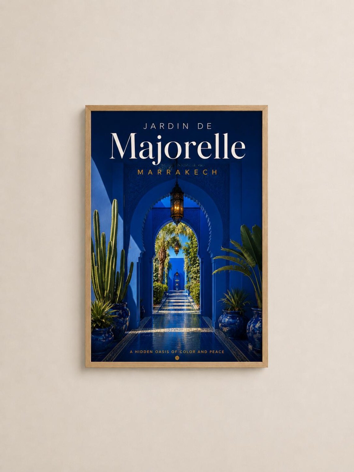 Jardin De Majorelle Marrakech Travel Poster