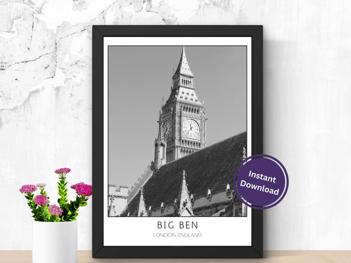Big Ben, London Travel Poster Photography