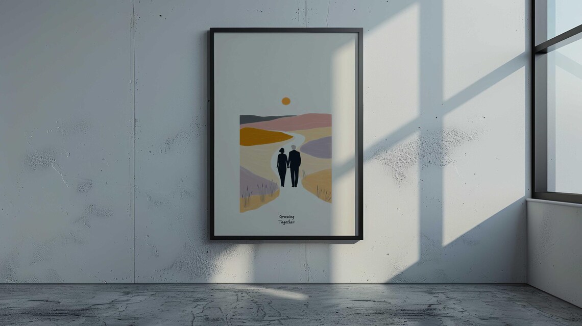 Growing Old Together, Modern Expressionist Artwork