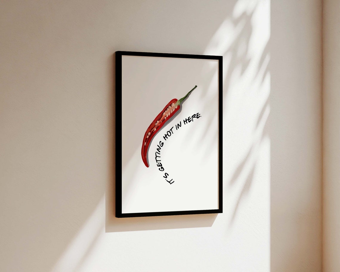 Chilli Quote Poster, Kitchen Wall Art - Image 3