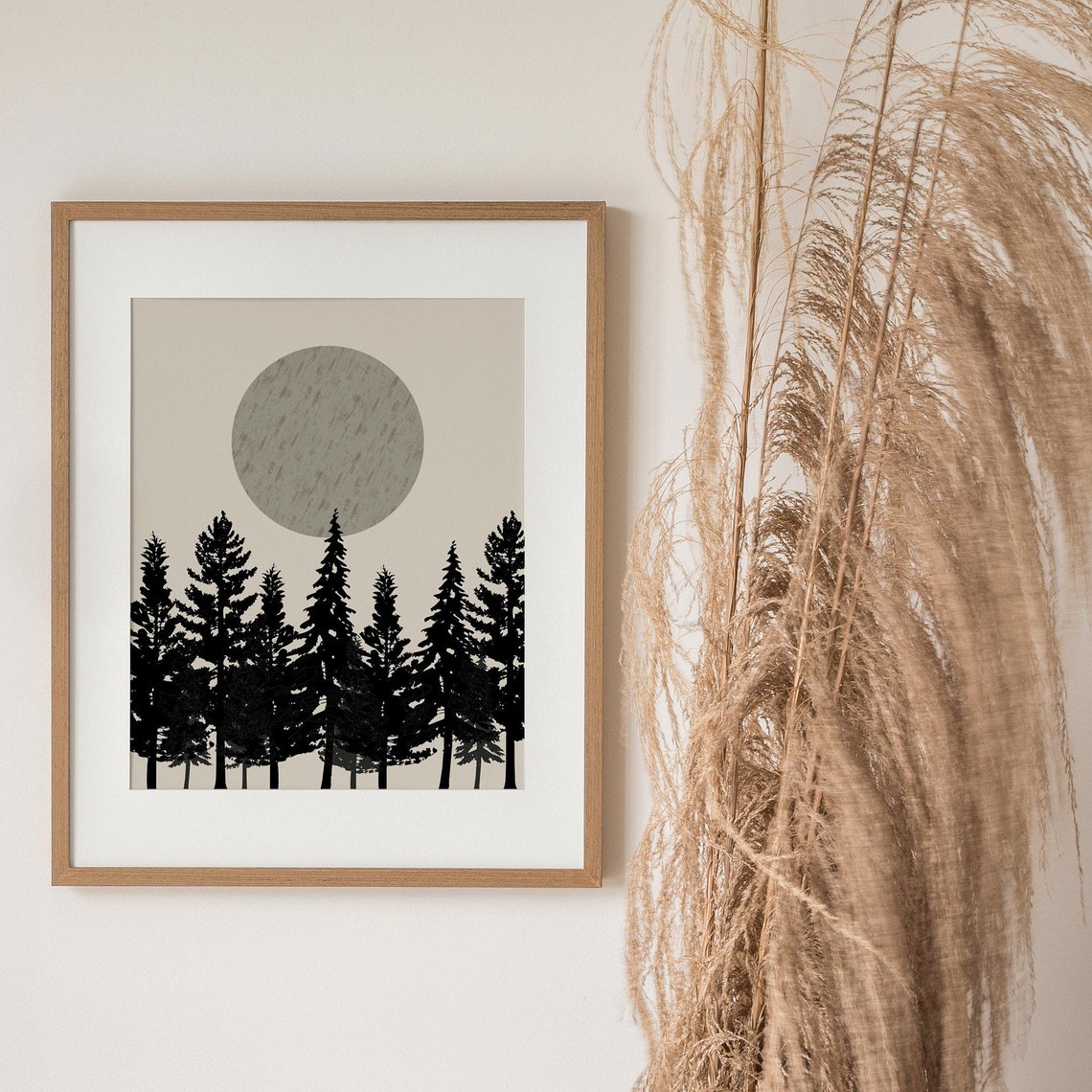 Tree Print Tree Wall Art Tree Wall Art Wall Art Print Wall Art Minimalist Print Scandinavian Print - Image 3