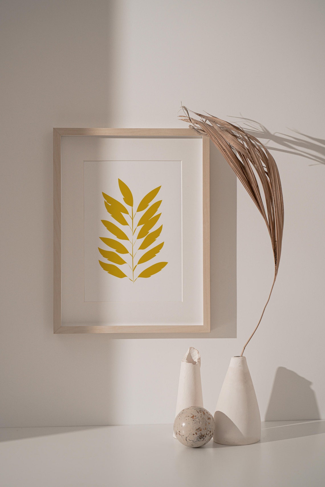 Leaves - Minimalist Scandinavian Art - Image 2