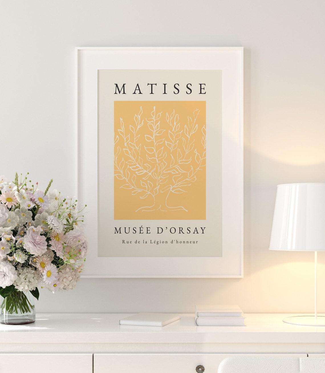 Henri Matisse Tree Print Wall Art Yellow Wall Art Tree Wall Art Print Matisse Print Tree Wall Art Yellow Print - Image 3