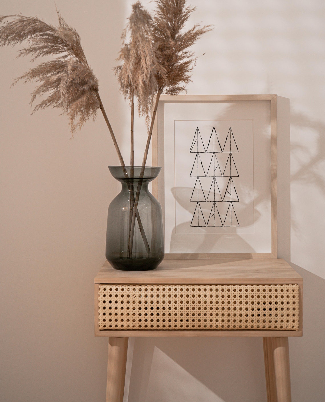 Wall Art Geometric Triangle Print Instant Wall Art Print Geometric Wall Art Minimalist Print Scandinavian Print - Image 2