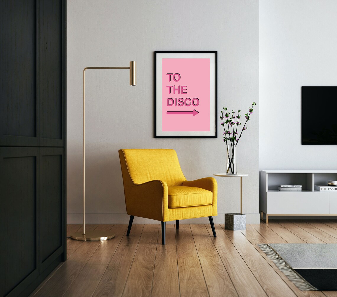 Disco Quote Print, Inspirational Kitchen Wall Art - Image 2