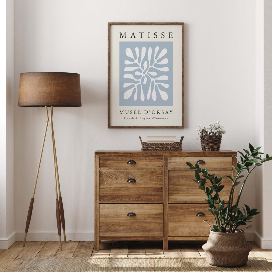 Matisse-Inspired Boho Wall Art, Blue Print - Image 4