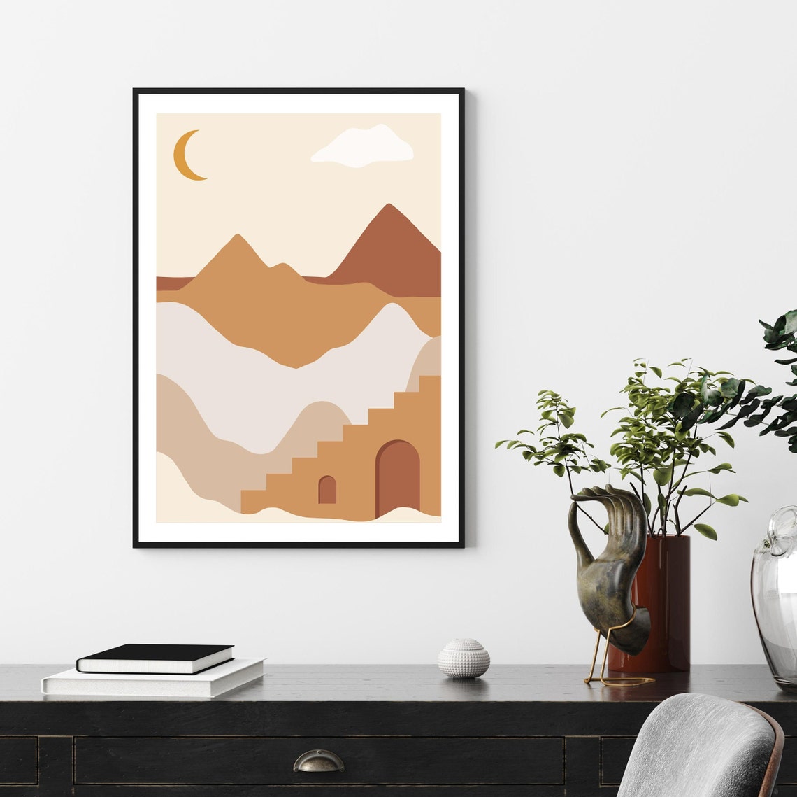 Boho Print Beige Print Neutral Print Boho Art Print Neutral Wall Art Wall Art Wall Art Print Minimalist Print - Image 2