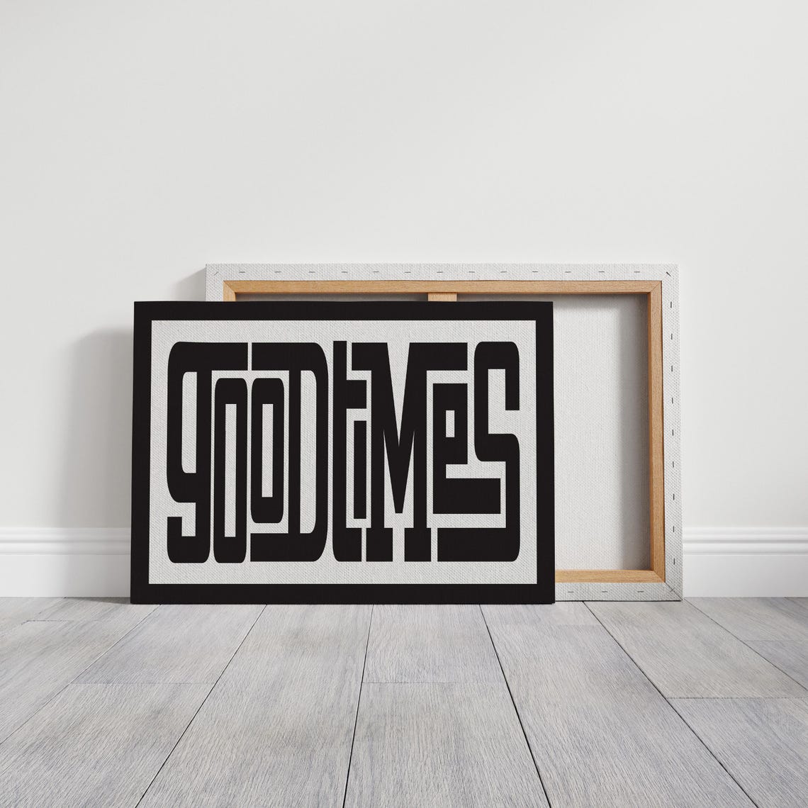Retro Good Times Typography, Minimalist Modern Poster - Image 3
