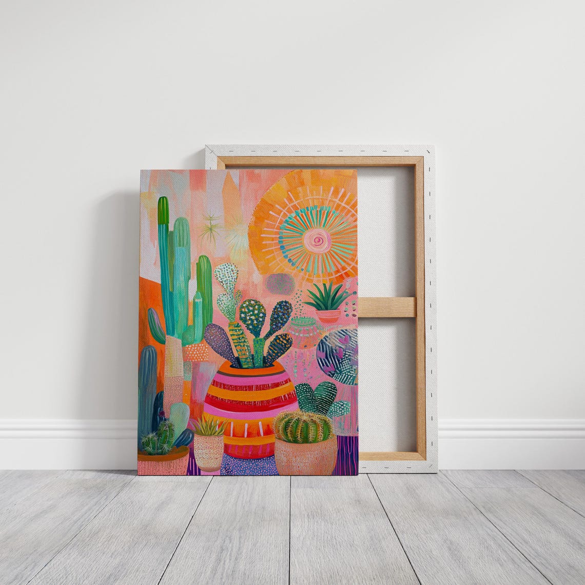 Vibrant Cactus And Succulent Artwork With Bold Colors And Modern Southwest Design For Unique Wall Decor Prints - Image 5