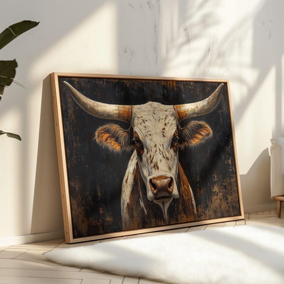 Texas Longhorn Rustic Western Decor, Ranch Style