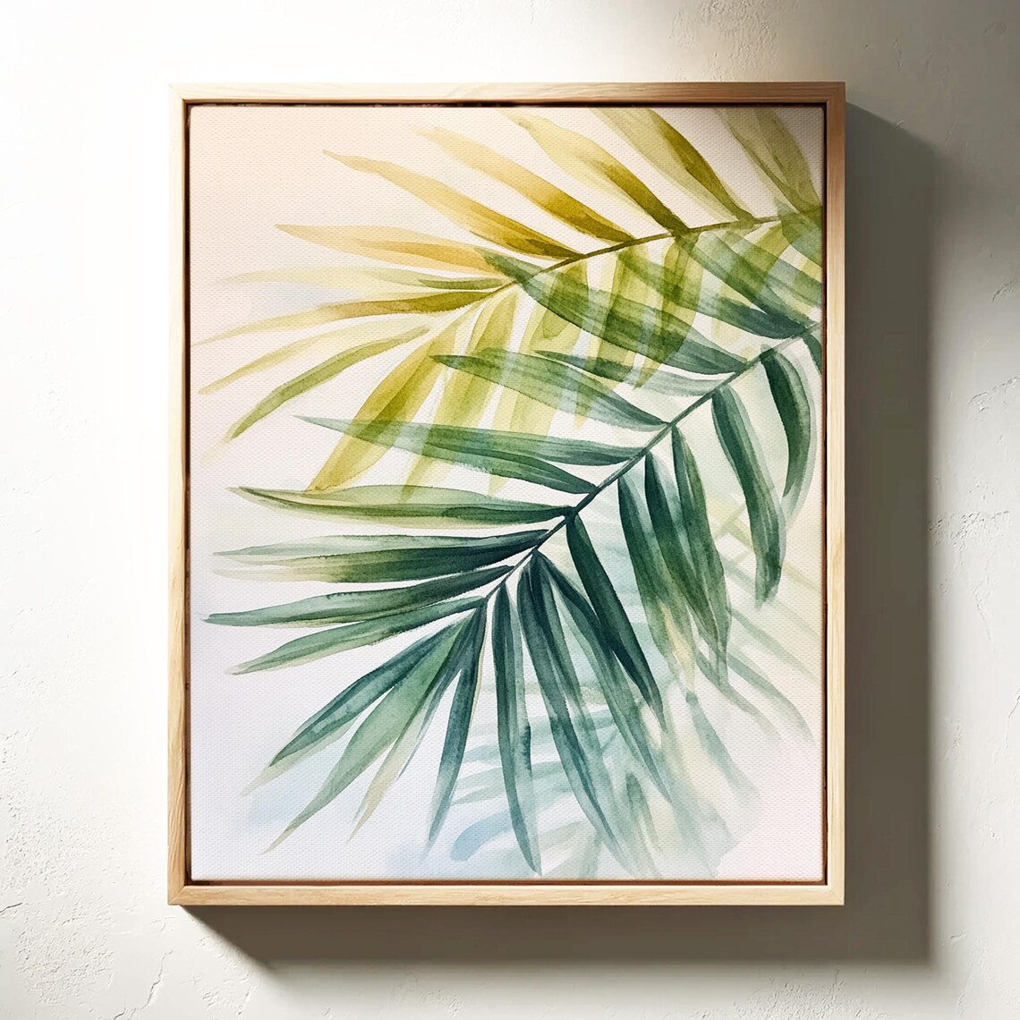 Layered Palm Leaf Watercolor, Tropical Botanical Illustration - Image 5