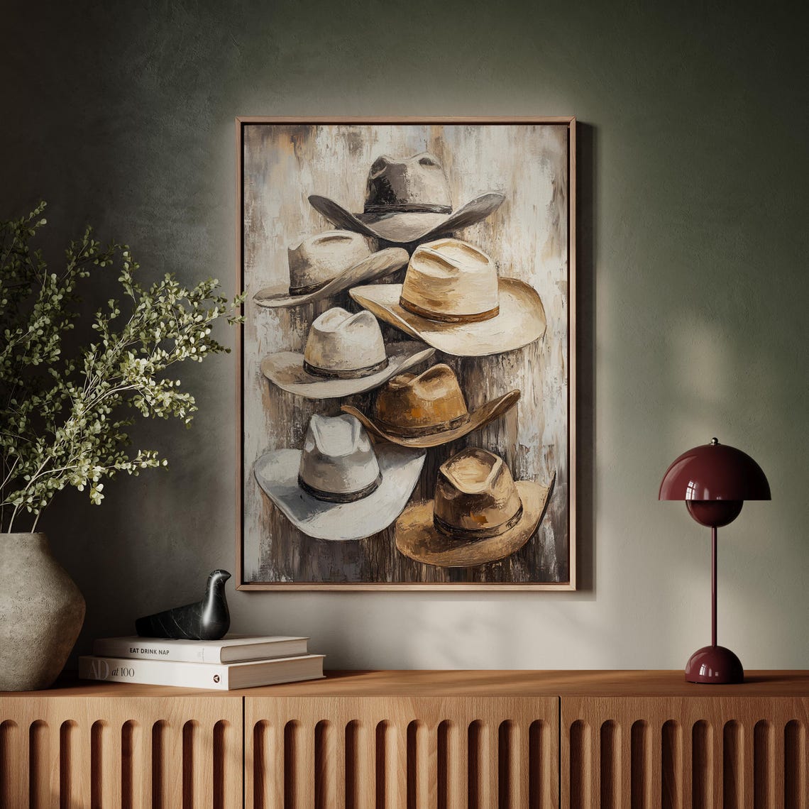 Cowboy Hats, Rustic Western Decor Art - Image 5