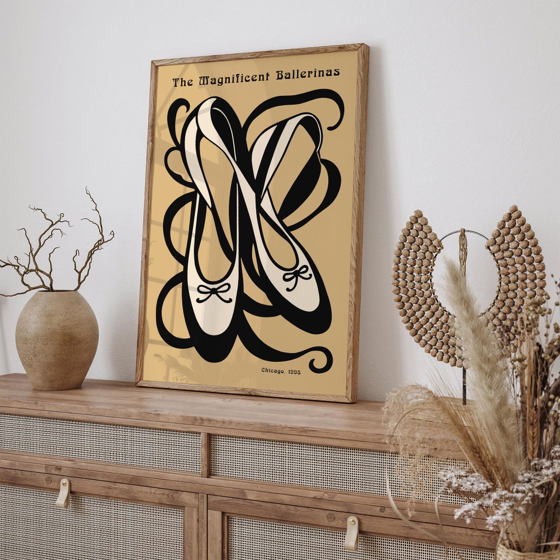 The Magnificent Ballerinas Chicago 1995 Pointe Shoes Art Poster - Image 3