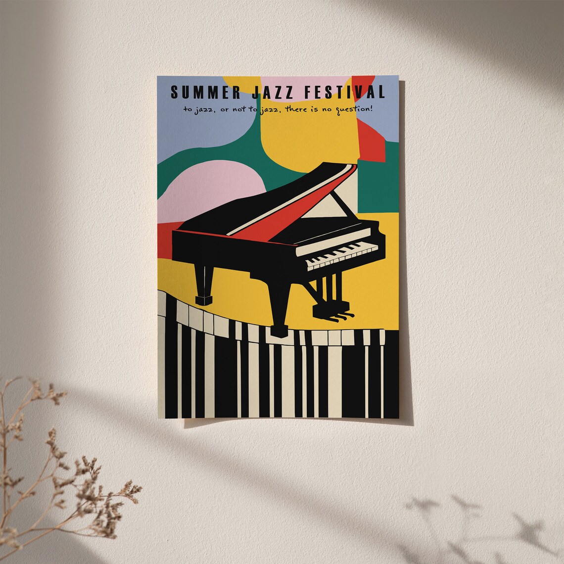 Summer Jazz Festival Grand Piano To Jazz Or Not To Jazz Poster - Image 4