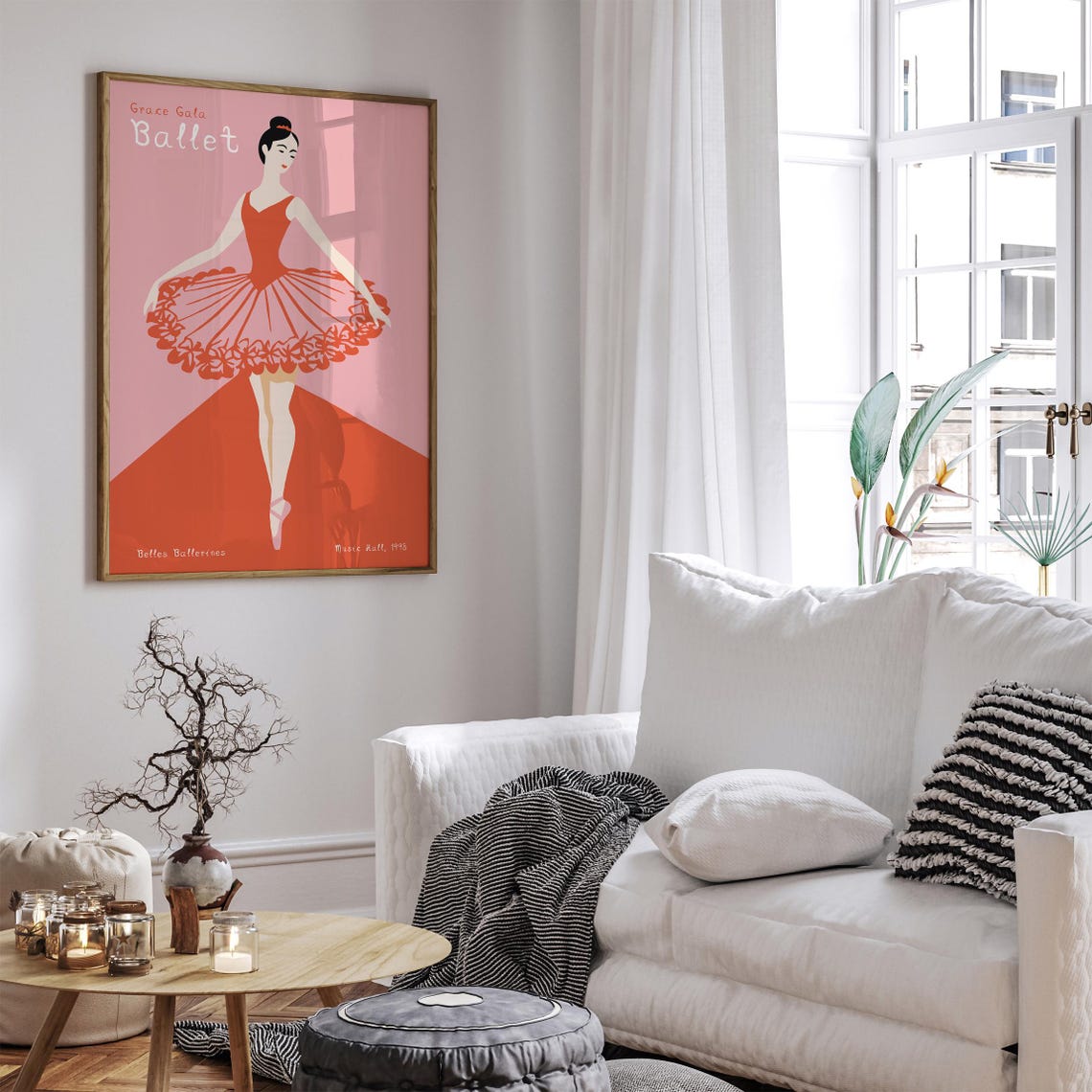 Grace Gala Ballet Pink Tutu Music Hall 1998 Ballerina Poster - Image 5
