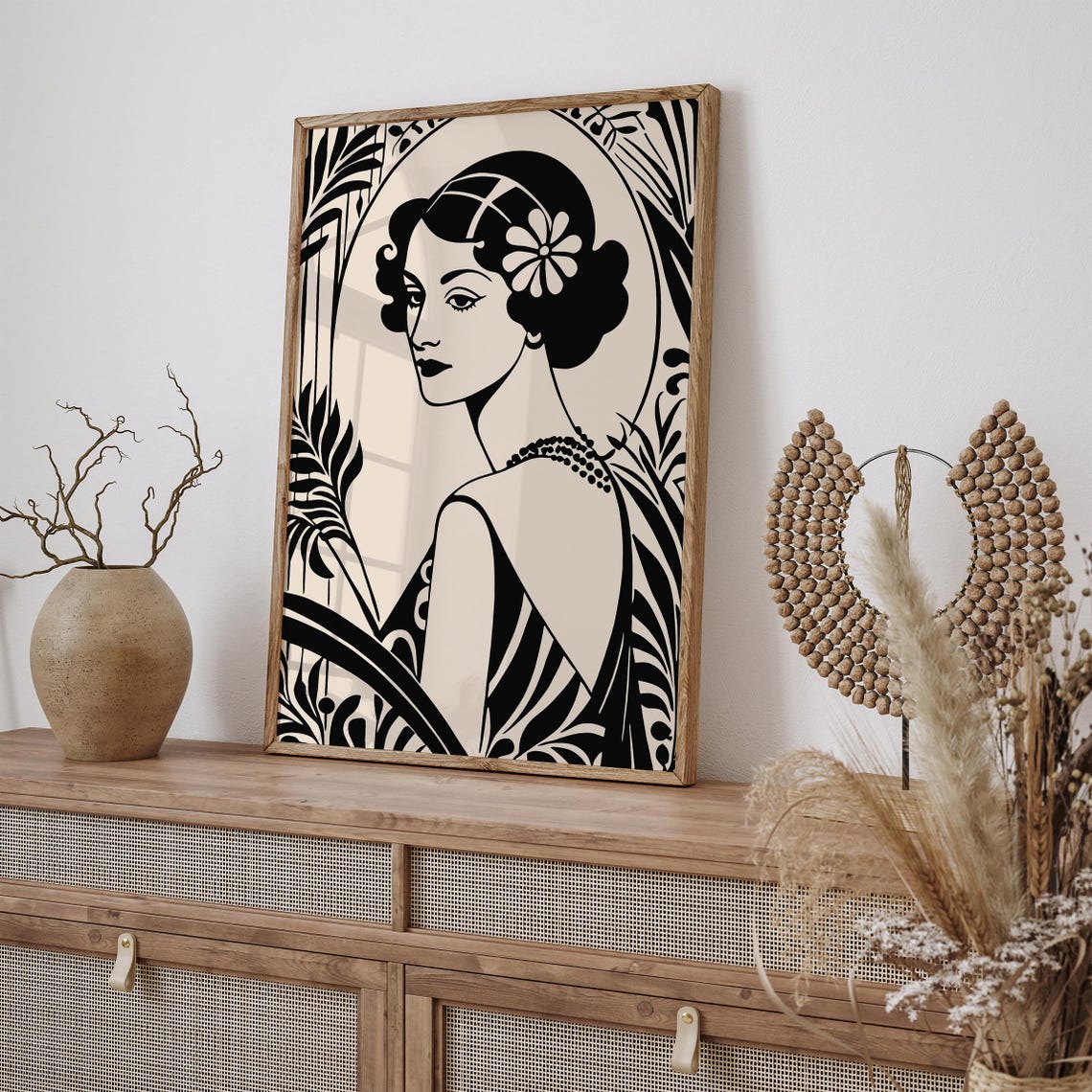Art Deco Roaring Twenties Elegant Woman Portrait Glamour Poster - Image 2