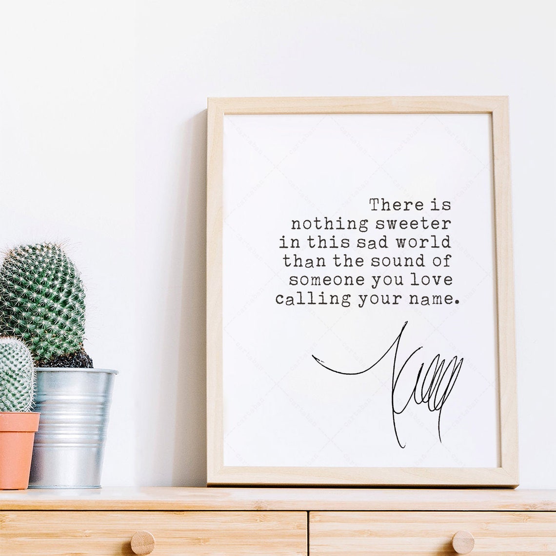 Kate DiCamillo Nothing Sweeter In This Sad World Quote Poster - Image 2