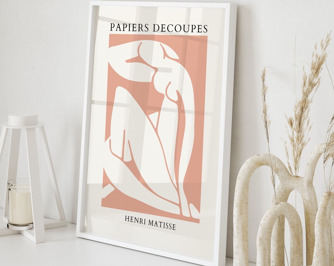 Henri Matisse Papiers Decoupes Terracotta Nude Cut-Out Poster - Image 6