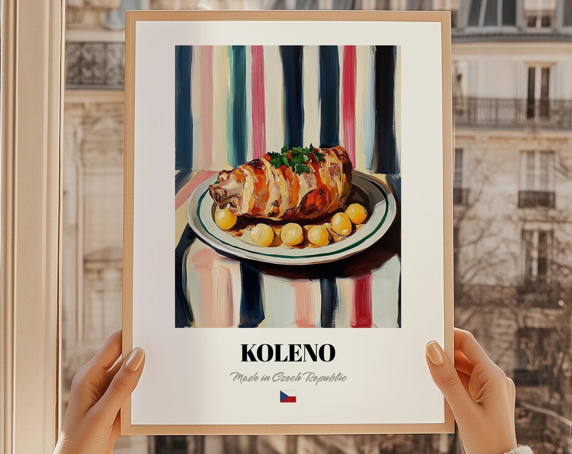 Koleno Made in Czech Republic Crispy Roast Pork Knee Food Poster
