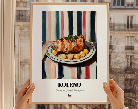 Koleno Made in Czech Republic Crispy Roast Pork Knee Food Poster
