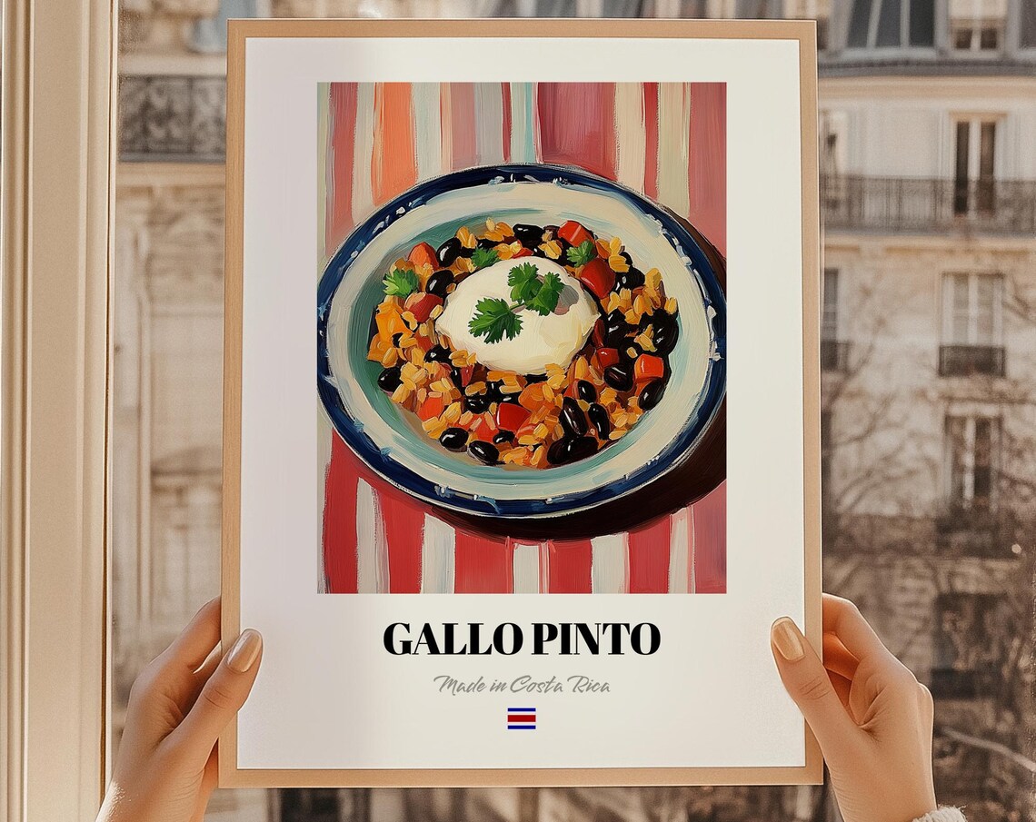 Gallo Pinto Costa Rican Rice Beans Cuisine Art Print