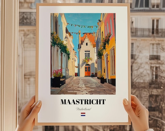 Maastricht Nederland Netherlands Wall Art Oil Painting Reproduction Poster Friend Gift Home Office