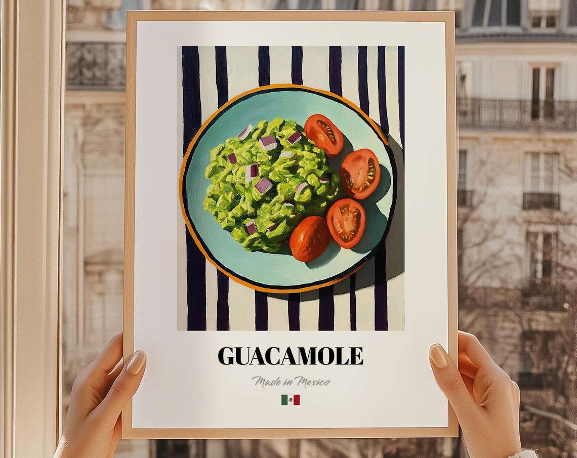 Guacamole Poster Mexican Food Cuisine