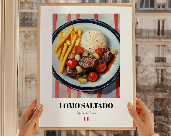 Lomo Saltado Peruvian Cuisine Art Print Poster
