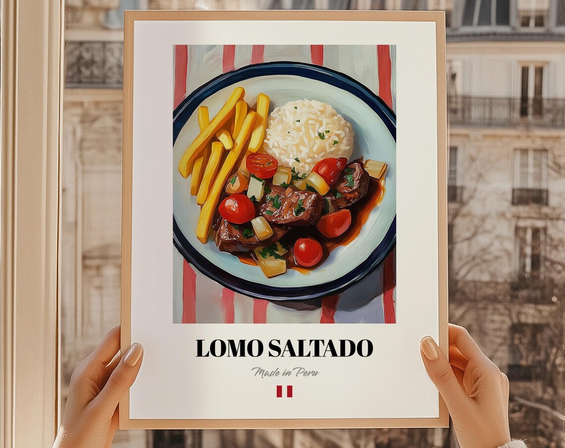 Lomo Saltado Peruvian Cuisine Art Print Poster