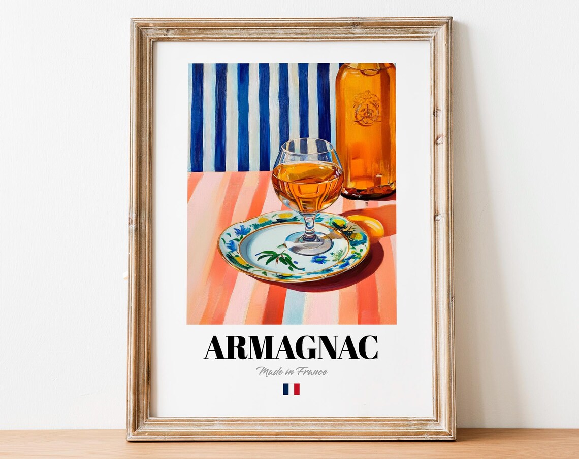 Armagnac Poster Print, Artisanal French Brandy