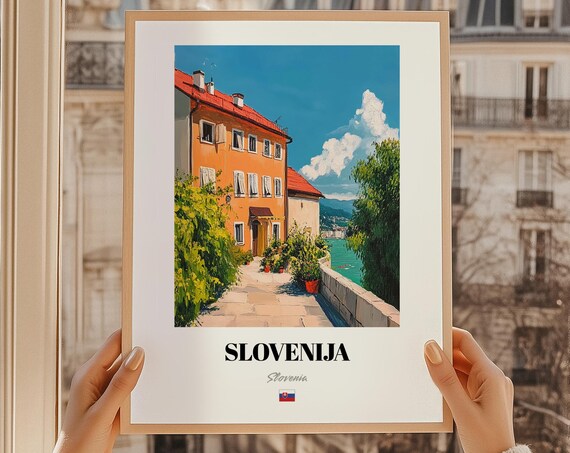 Slovenija Slovenia Wall Art Oil Painting Reproduction Print Poster Slovenian Friend Gift Entryway Decor