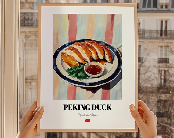 Peking Duck Gicle Print Chinese Cuisine Art Food Poster