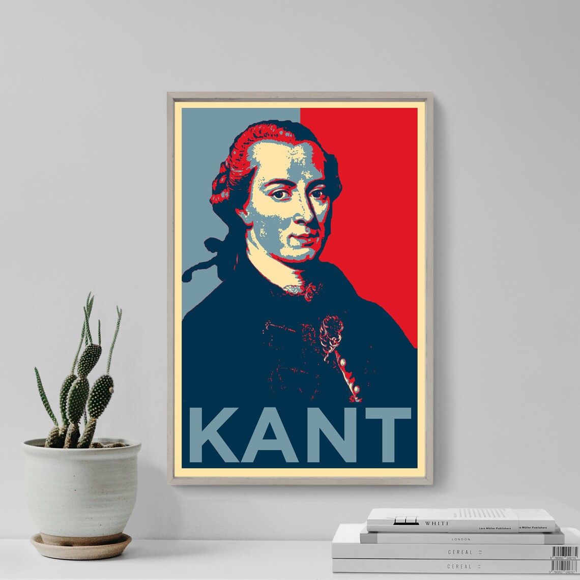 Immanuel Kant Portrait Art Print, Philosophy Poster