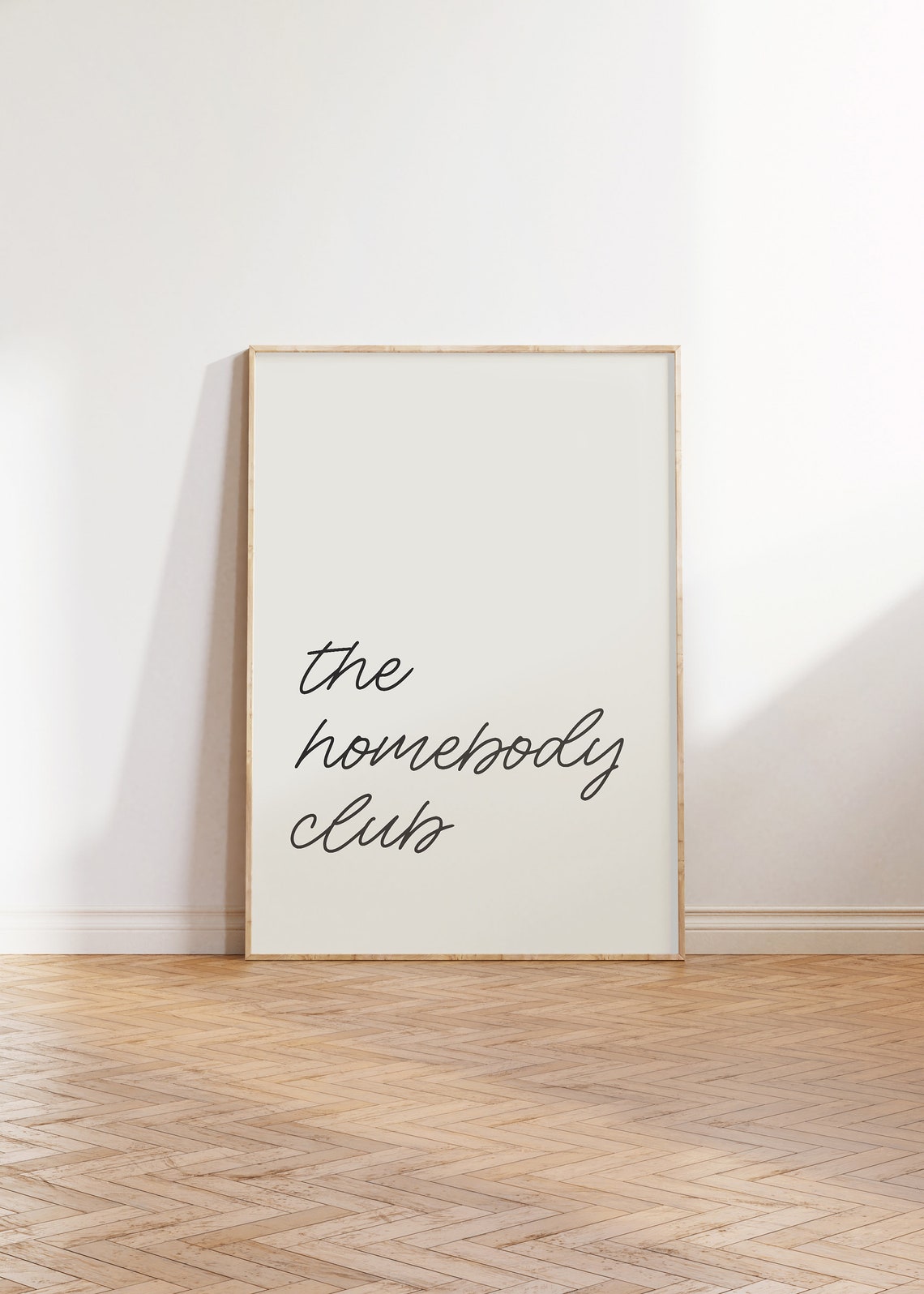 The Homebody Club Minimalist Handwritten Script Neutral Decor Poster - Image 5