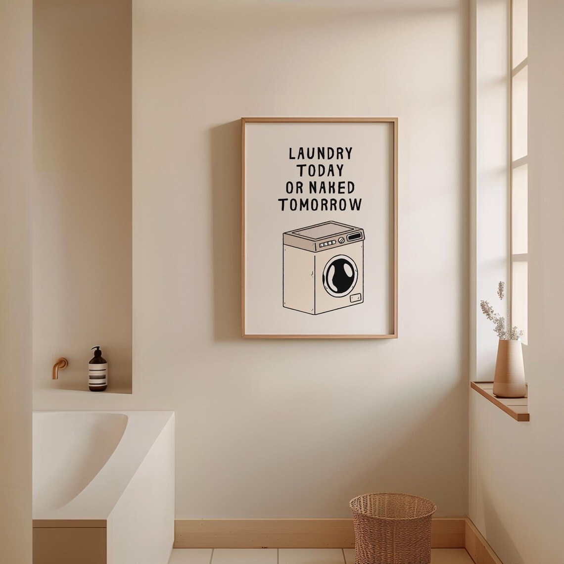 Funny Laundry Poster Print, Laundry Room Decor - Image 4