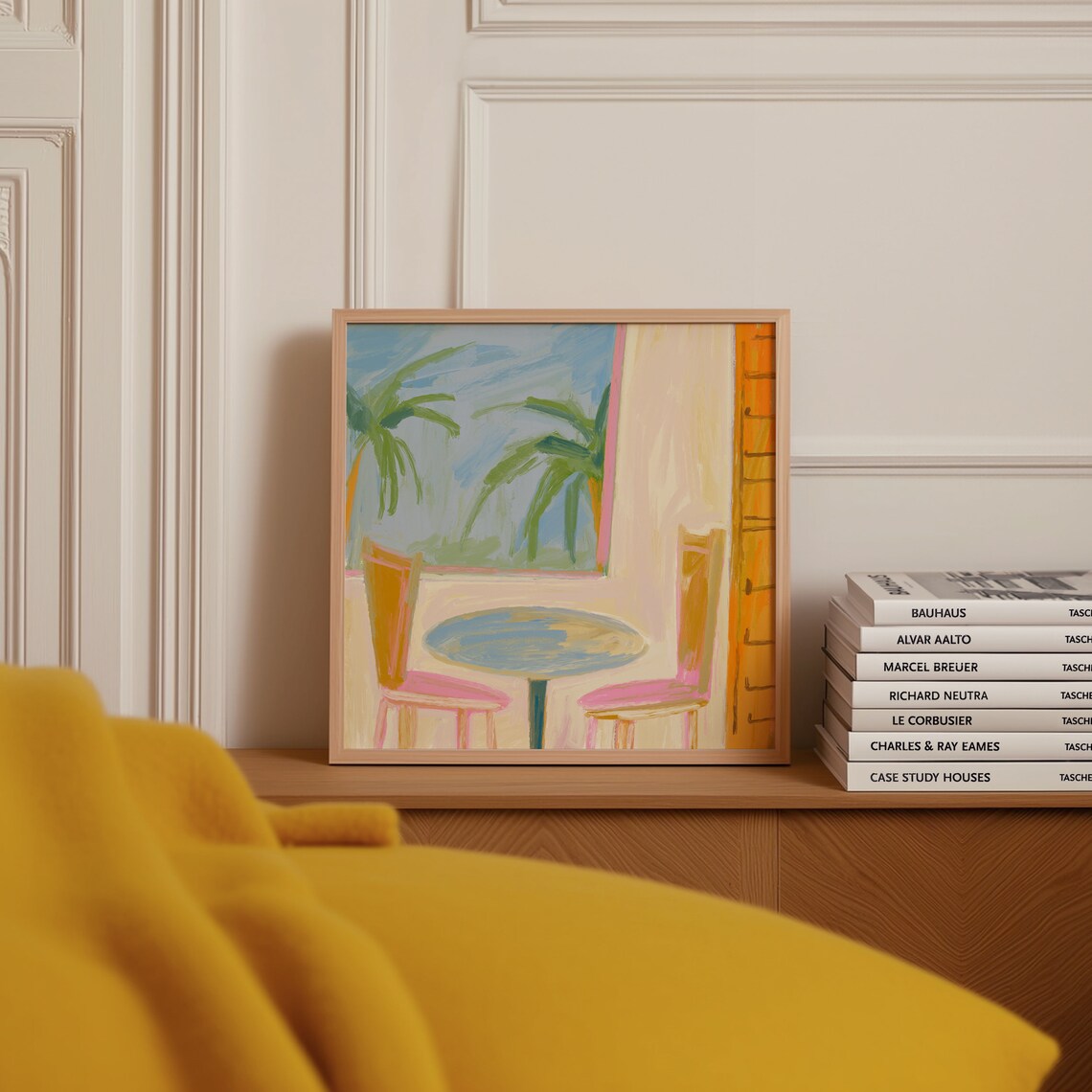 Colourful Maximalist Square Art Print, Modern Eclectic - Image 3