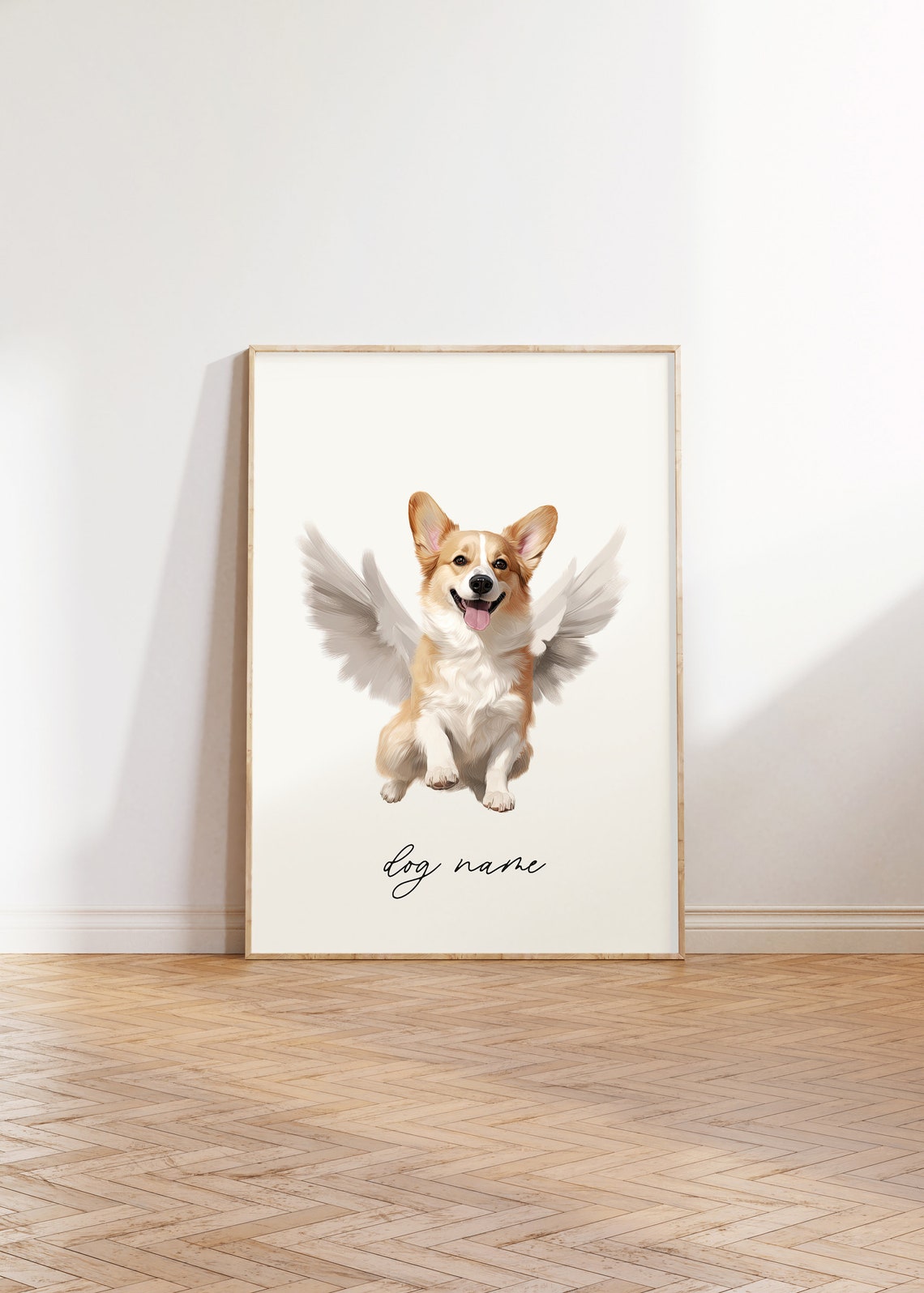 Pembroke Welsh Corgi Dog Memorial Rainbow Bridge Print Pet Loss Memorial Portrait Angel Dog Pet Loss Sympathy Gift Dog Memorial Gift - Image 3