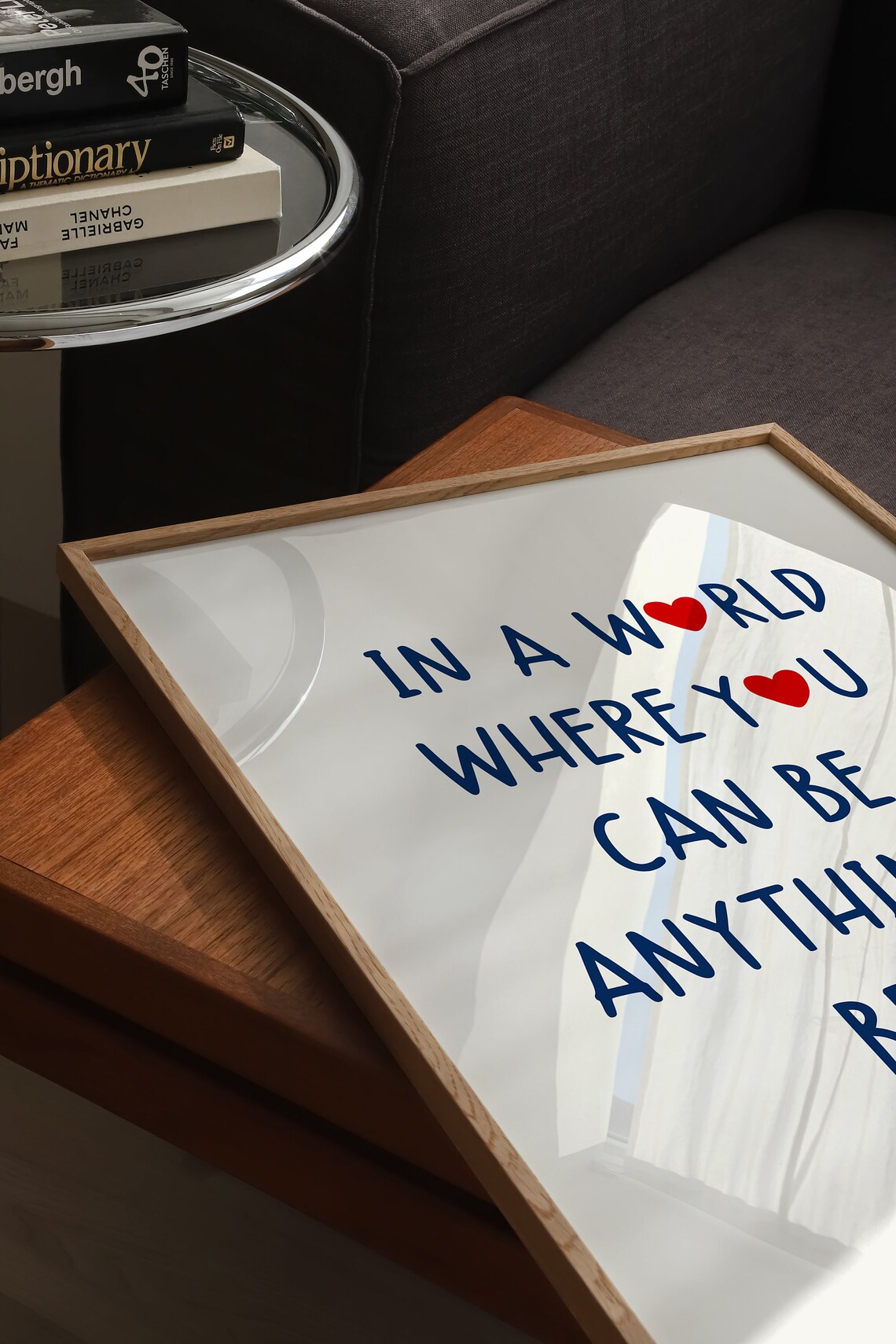 Be Kind Quote Print, Heart Quote Poster Aesthetic - Image 4