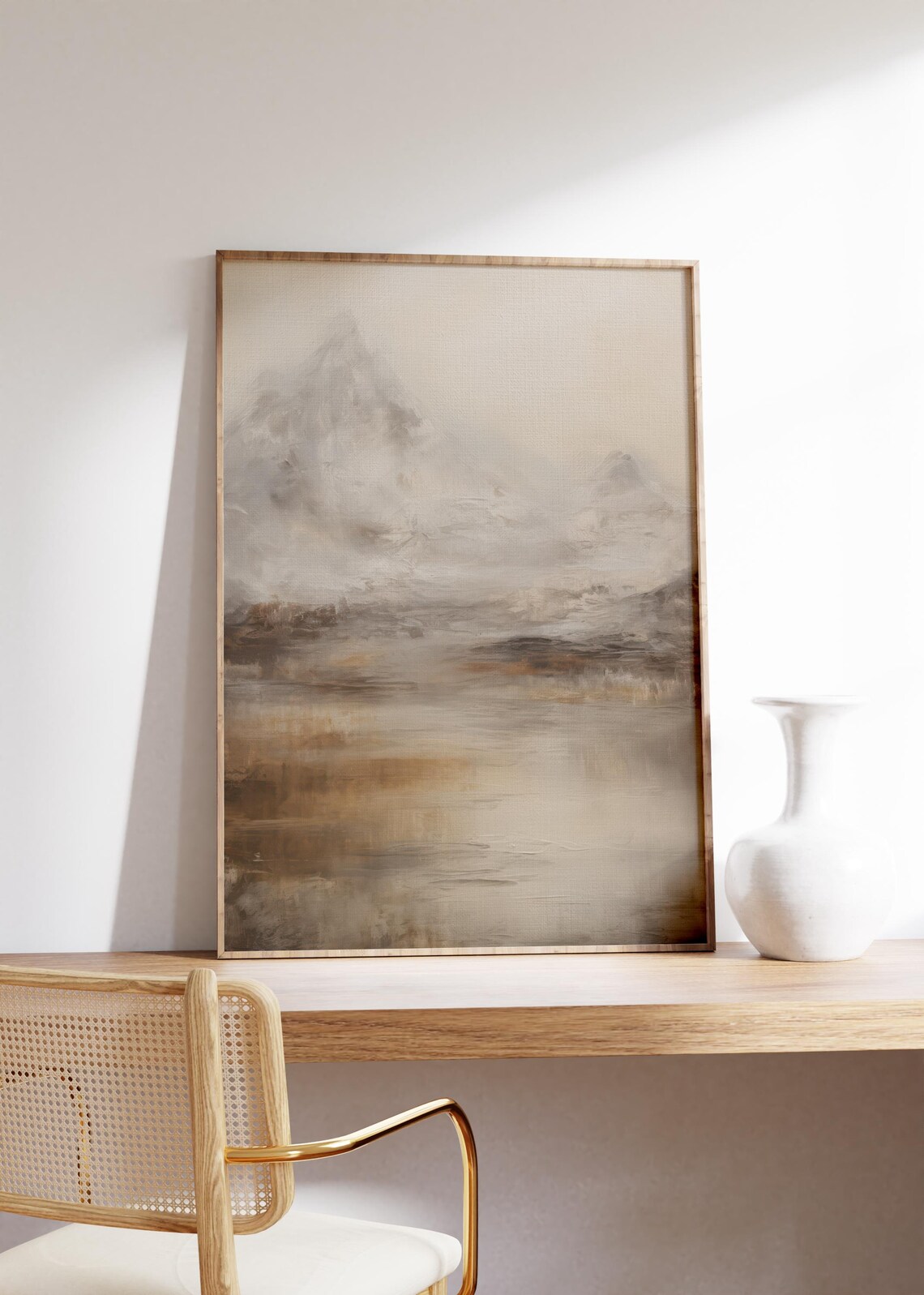 Moody Landscape Abstract Mountain Art Print - Image 4