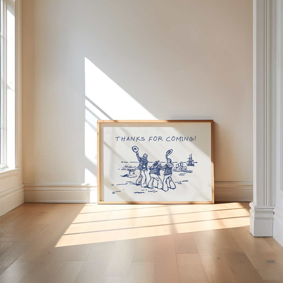 Thanks For Coming Vintage Sailor Quote Poster - Image 2