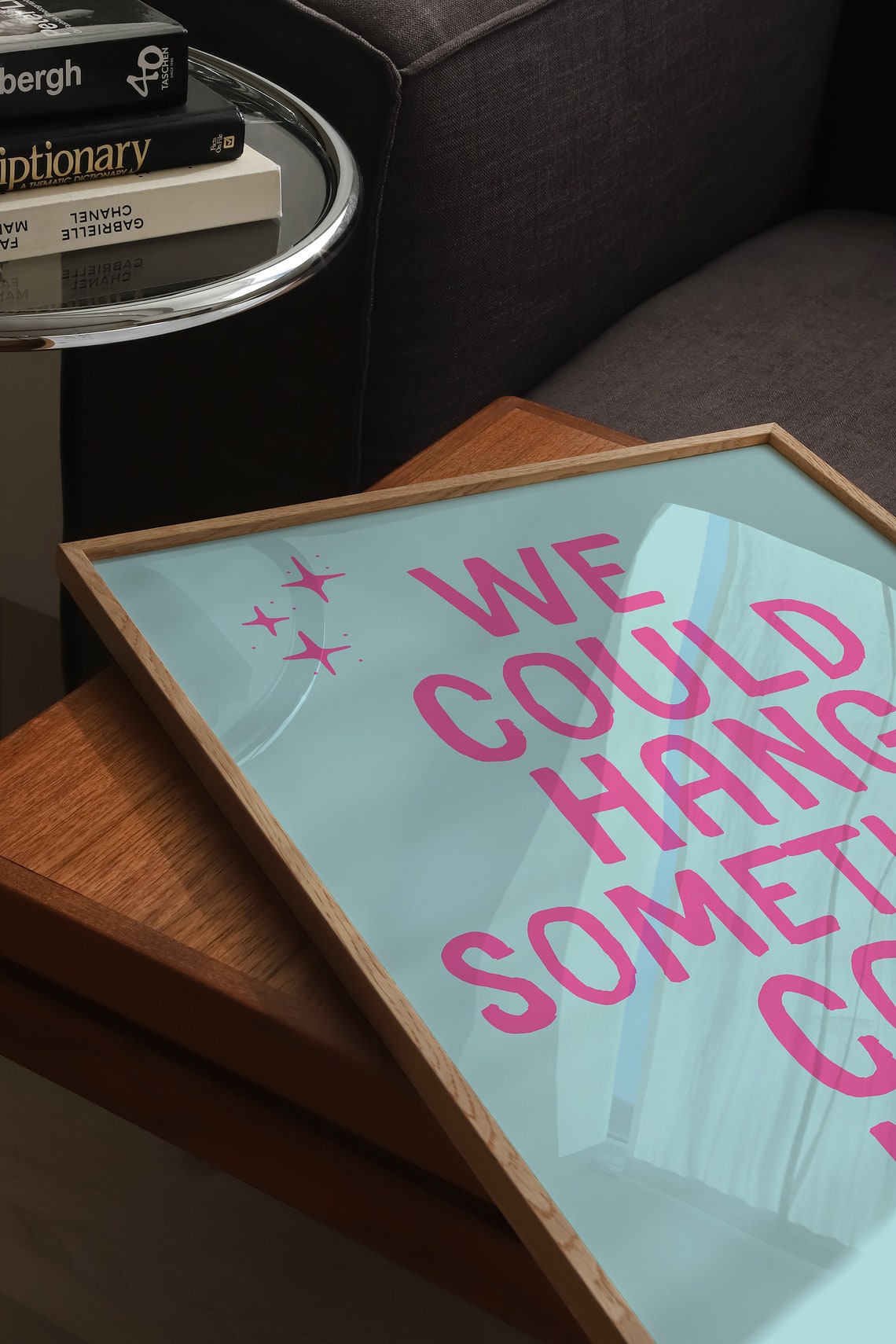 We Could Hang Something Cool Here Quirky Meta Humor Quote Poster - Image 3