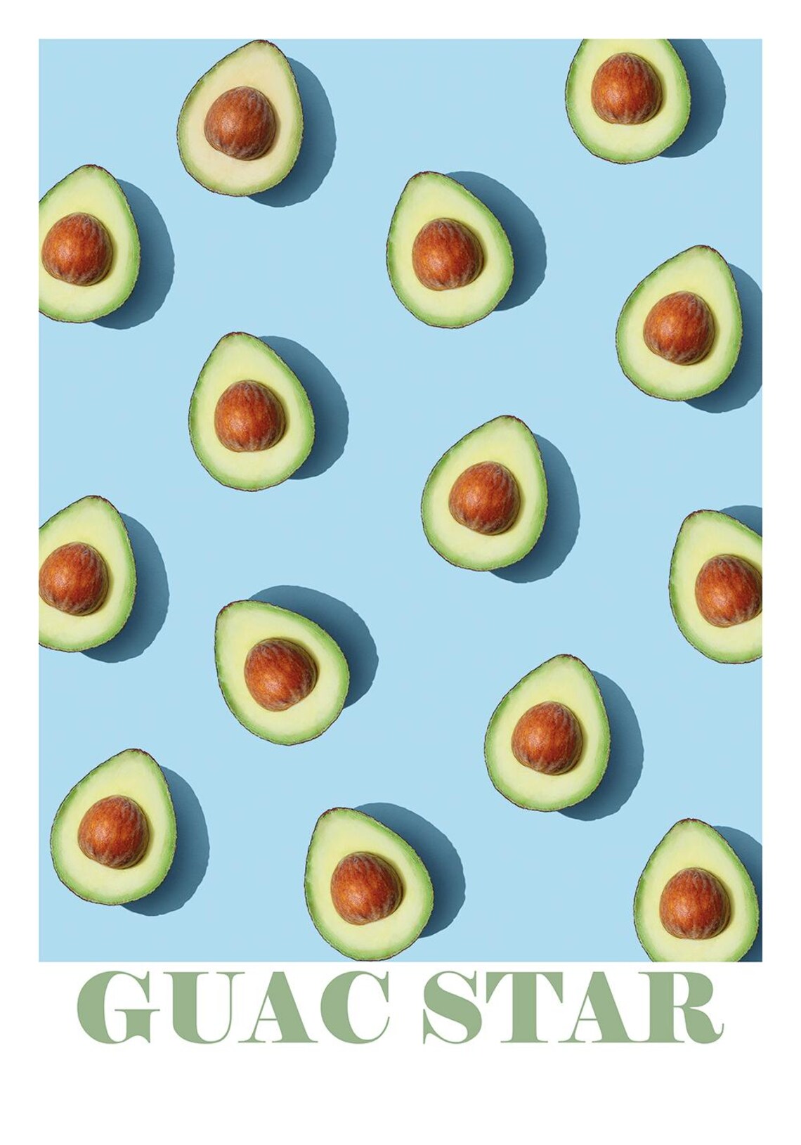 Print Wall Decor Avocado Photo Avocado Retro Avocado Fruit Wall Art Photo Wall Decor Poster - Image 2