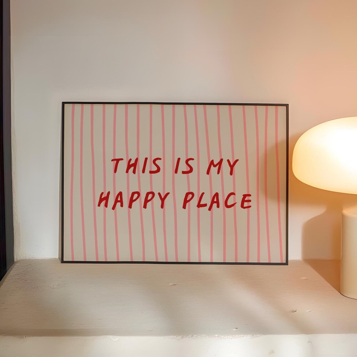 This Is My Happy Place Trendy Home Decor Art Print