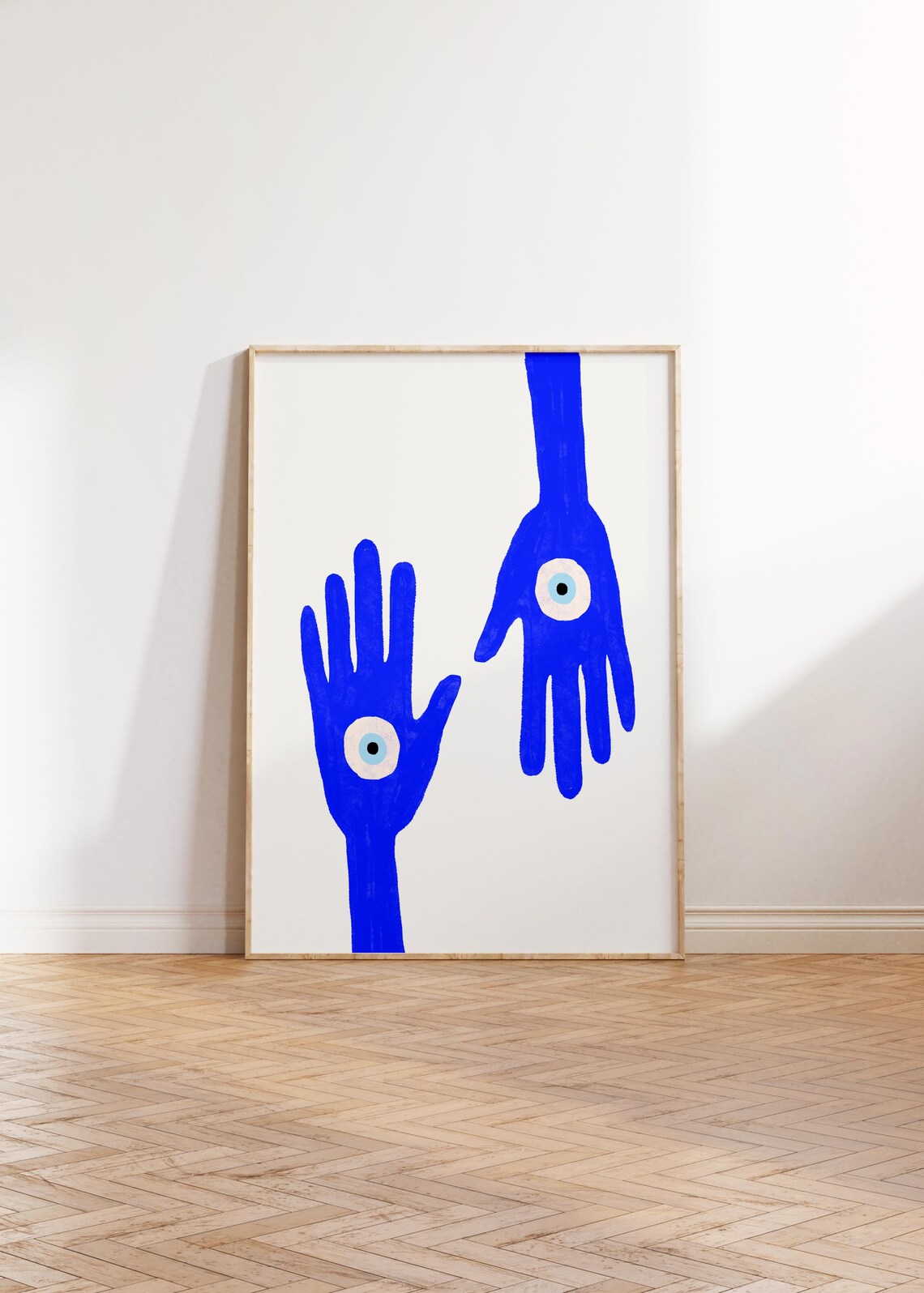 Evil Eye Print, Hand of Fatima Vintage Art Print