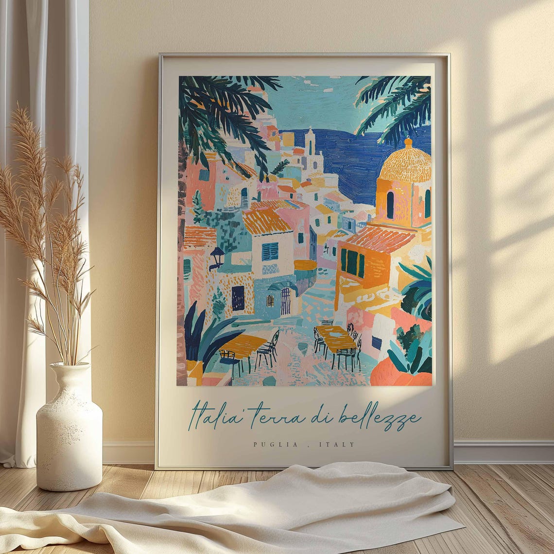 Puglia Poster Italian Travel Print Puglia Travel Art Puglia Wall Art Italy Art Italy Travel Decor Italian Travel Gift - Image 2