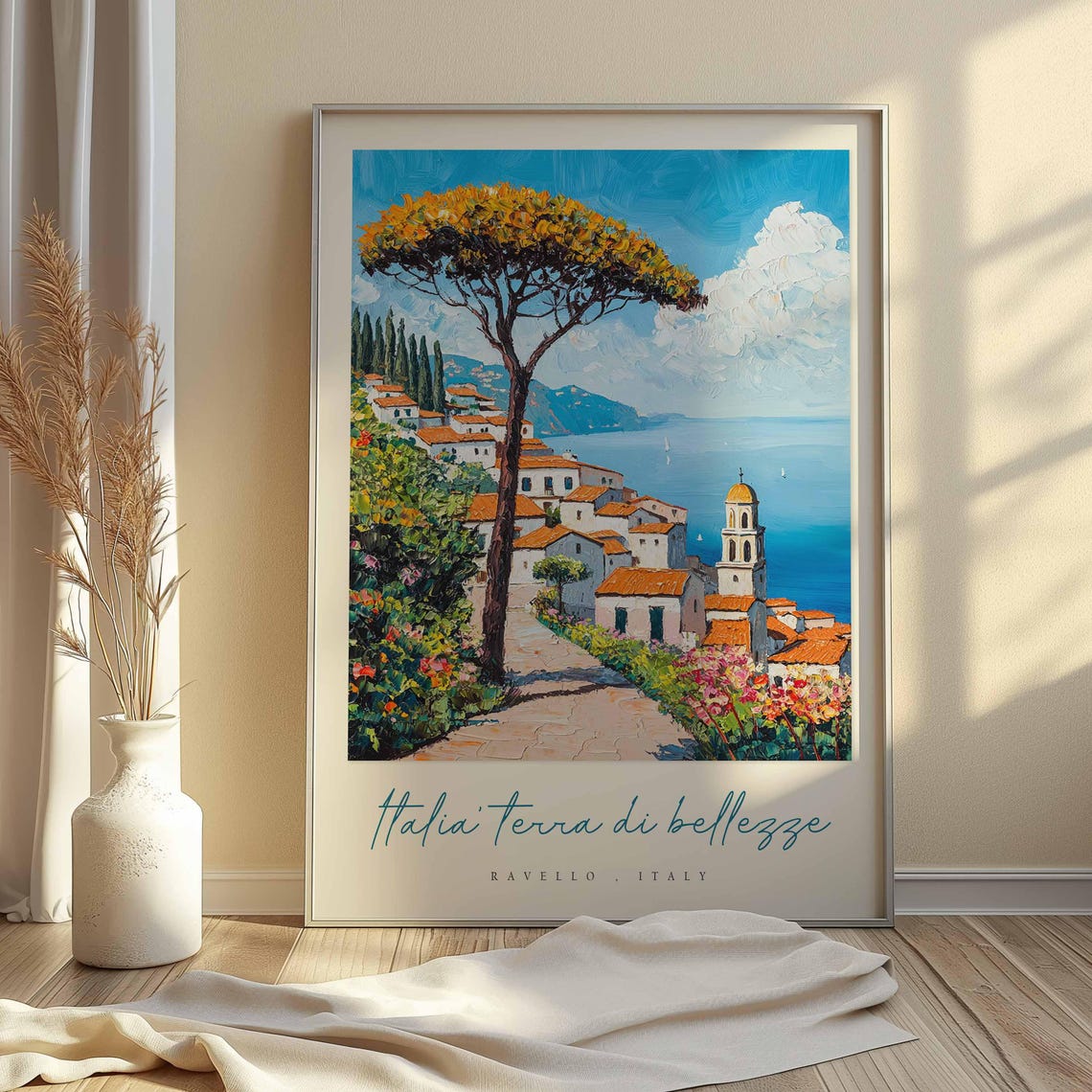 Ravello Poster Italian Travel Print Ravello Travel Art Ravello Wall Art Italy Art Italy Travel Decor Italian Travel Gift - Image 2