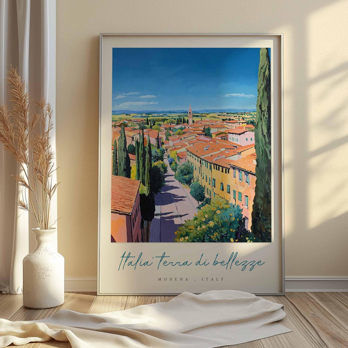 Modena Poster Italian Travel Print Modena Travel Art Modena Wall Art Italy Art Italy Travel Decor Italian Travel Gift - Image 2