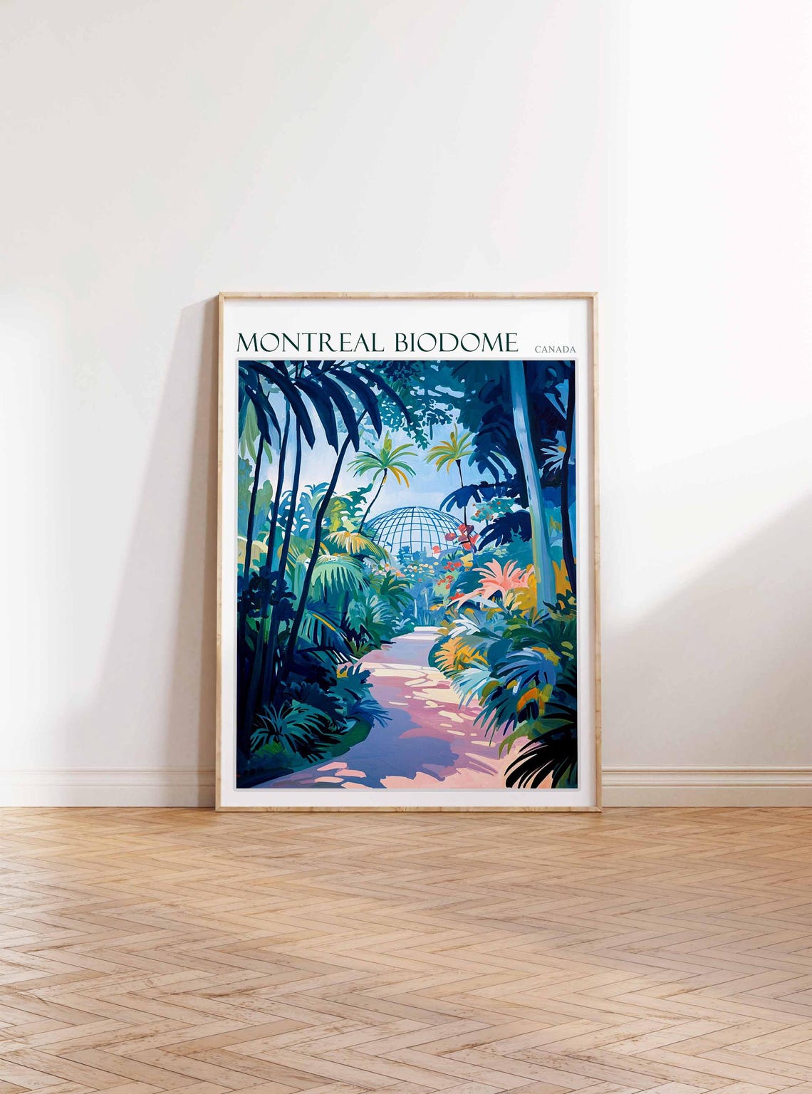 Montreal Biodome Canada Shaded Jungle Trail to the Dome Travel Poster - Image 4